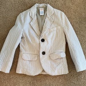 Gymboree Seersucker blazer jacket boys size 4